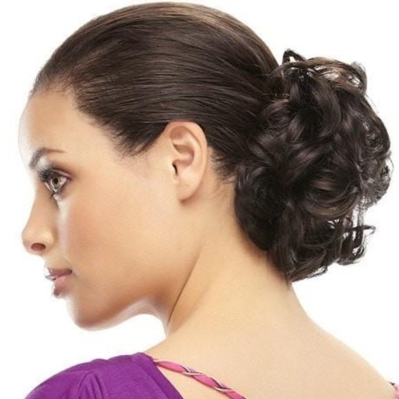 JON RENAU EASIHAIR FUN BUN in 51 Licorice Twist - Picture 6 of 7